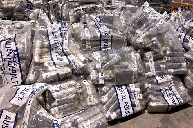 Polis Australia Rampas 2.7 Tan Kokain Bernilai RM2.3 Bilion