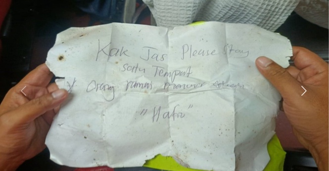 Jaslinda Temui Dua Nota Pesanan Pasukan SAR Di Kem Air Busok - Bomba