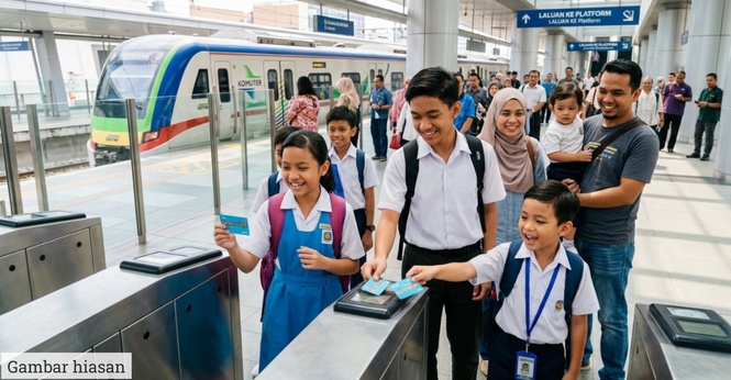 Rugi Tak Daftar! Anak Naik KTM Komuter Percuma Dengan RailLife