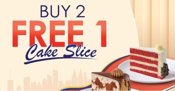 Secret Recipe Tawar Promo 'Buy 2 Free 1' Slice Cake 31 Ogos Ini