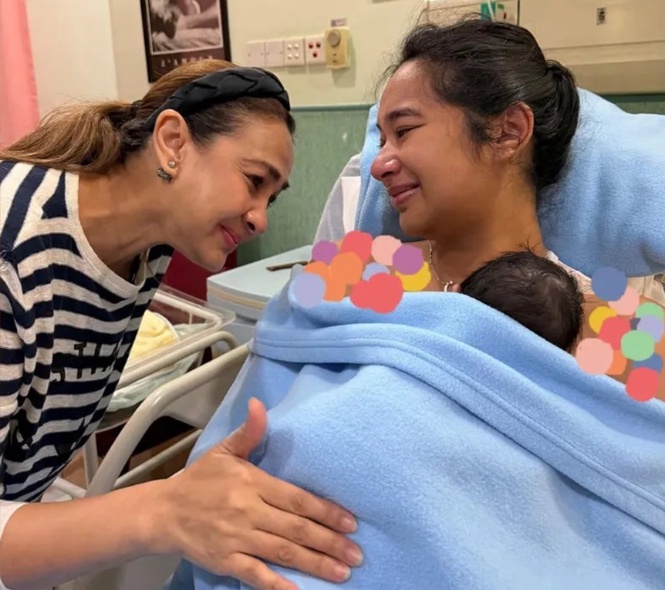 Ally Mukhriz Selamat Bersalin Bayi Lelaki, Tun M Sambut Cicit Pertama