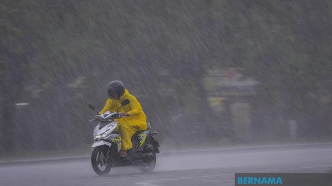 Amaran Ribut Petir, Hujan Lebat Di Tujuh Negeri Petang Ini