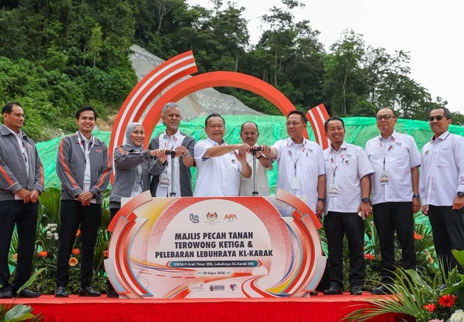Projek RM2.1 Bilion Pelebaran Lebuhraya KL-Karak, Terowong Ketiga Genting Sempah Dilancar