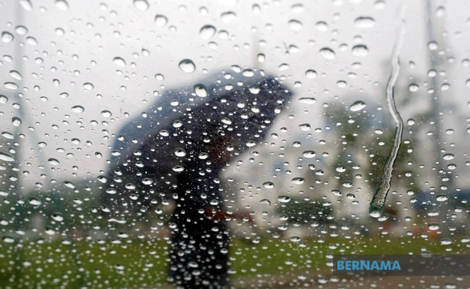 Amaran Ribut Petir, Hujan Lebat Di 4 Negeri, 1 Wilayah Petang Ini