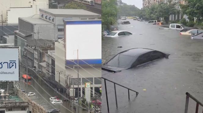 Kereta Banyak Tenggelam, Bencana Banjir Diisytihar Di Seluruh Bangkok