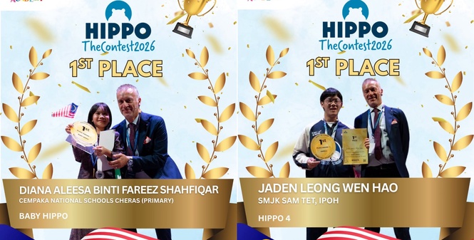 Tahniah! Dua Wakil Negara Bawa Pulang Emas Dari Kejohanan HIPPO English Without Borders Di Itali