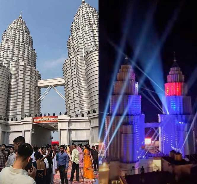 Jadi Tarikan Baharu, 'Mini' KLCC Bernilai RM1.29 Juta Megah Berdiri Di India