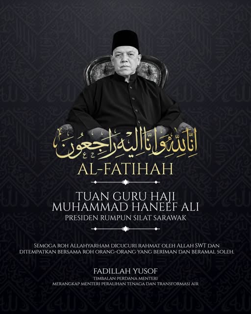 TPM Fadillah Zahir Takziah Atas Pemergian Presiden Rumpun Silat Sarawak