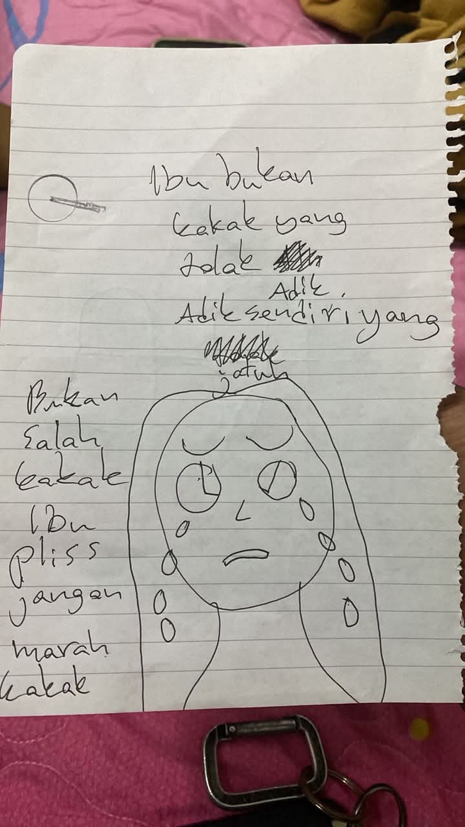 Nota Kecil Anak Buah Undang Sebak, Ingatkan Ibu Bapa Pentingnya Mendengar Luahan Anak