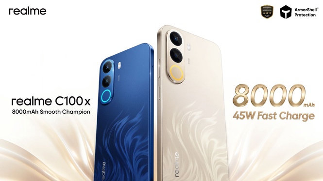 Realme C100x arriving in Malaysia on 28 August with massive 8,000mAh battery