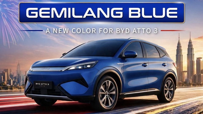 BYD Atto 3 Premium 2026 gets new Gemilang Blue option: RM14k Merdeka rebate included