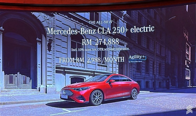 Image from: Mercedes-Benz CLA 250+ EV now in Malaysia for RM275k: 800V electric sedan with over 700km of range
