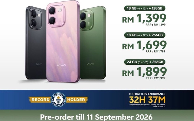 Image from: 10000mAh大电池打造超长续航体验!Vivo V80 Lite 5G促销价1399令吉起