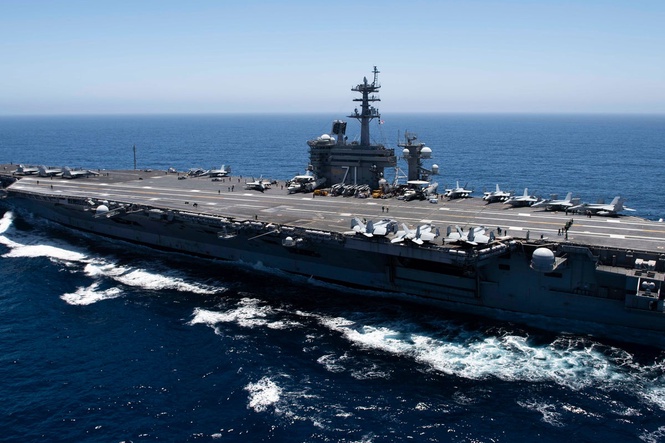 Trump sending third aircraft carrier and 9,000 more troops to Middle East