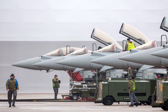 British fighter jets scrambled after Russian strike