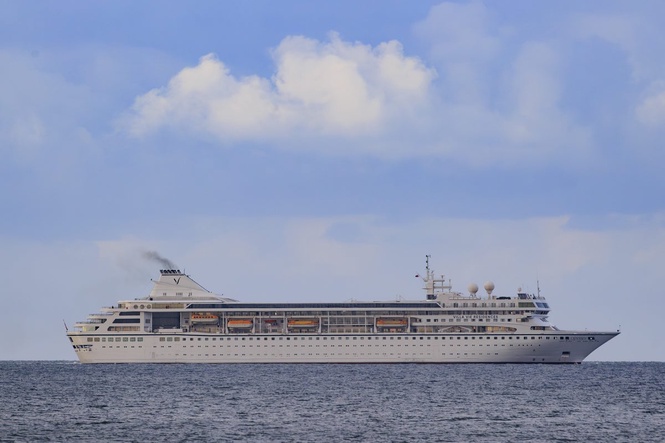 Residential world cruise suddenly suspends operations, leaving passengers stranded in Cambodia
