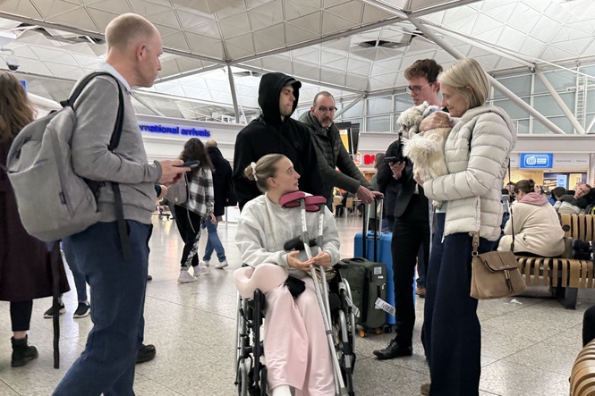 British couple sheltered in car park under hotel before catching flight home