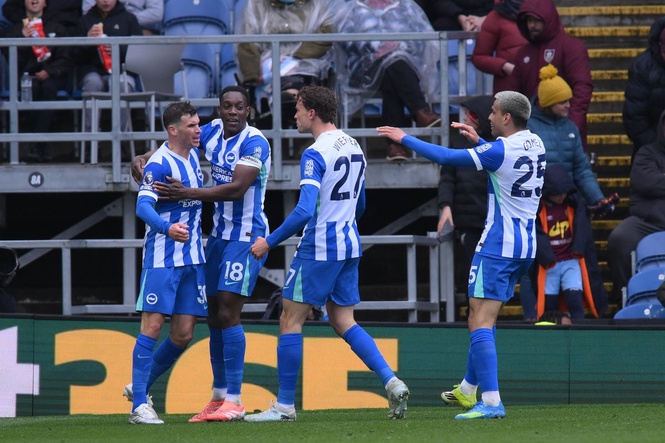 Mats Wieffer at the double as Brighton push Burnley closer to relegation