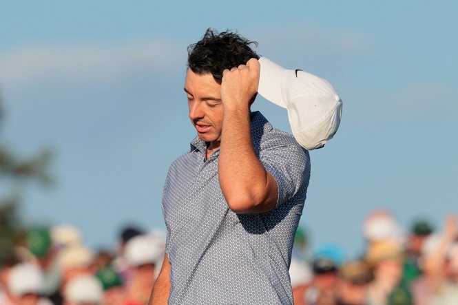 The Masters LIVE: Rory McIlroy shares lead with Cameron Young after blowing six-shot advantage