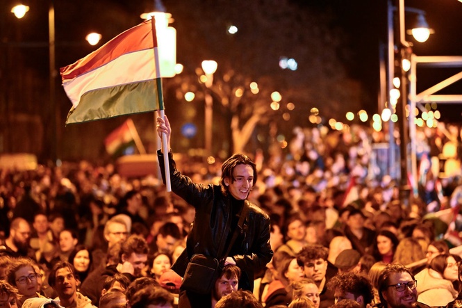 From chants on trams to a parliament rave, young Hungarians provided a soundtrack for Orbán’s defeat