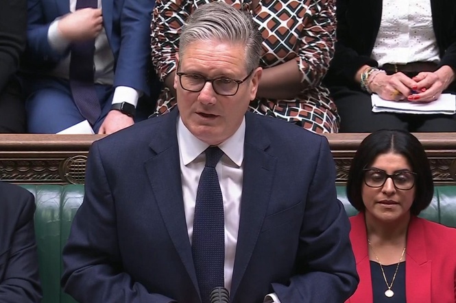Starmer says he disagrees with former Nato chief’s ‘corrosive complacency’ claim