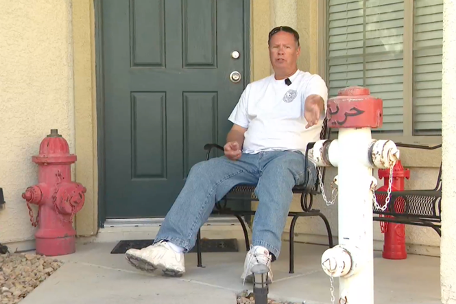 Veteran says HOA is targeting his front-yard displays that commemorate his military service and firefighting career