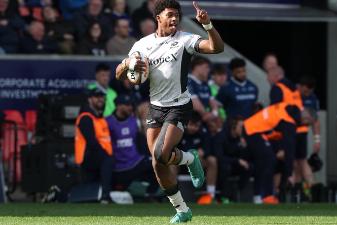 Teenage wonderkid Caluori produces another five-try display in Saracens record win over Sale