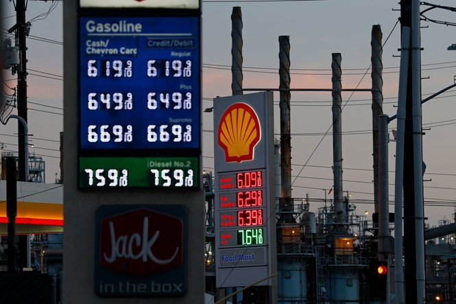 Over half of voters say they blame Trump ‘a lot’ for spiking gas prices