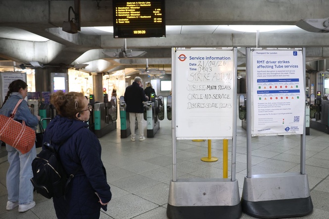 Commuters’ tube journeys delayed and disrupted as underground drivers’ strike starts