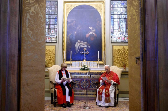 Archbishop of Canterbury tight-lipped on Trump after ‘encouraging’ Pope Leo meeting