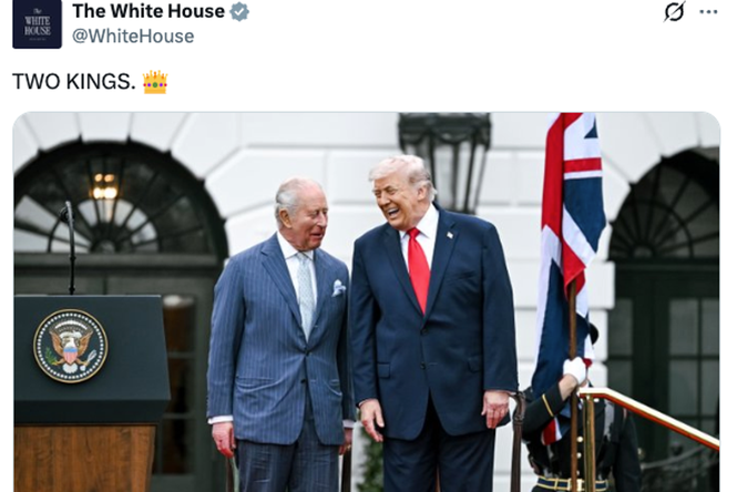 White House calls Trump and Charles ‘Two Kings’ as monarch makes checks and balances plea to Congress