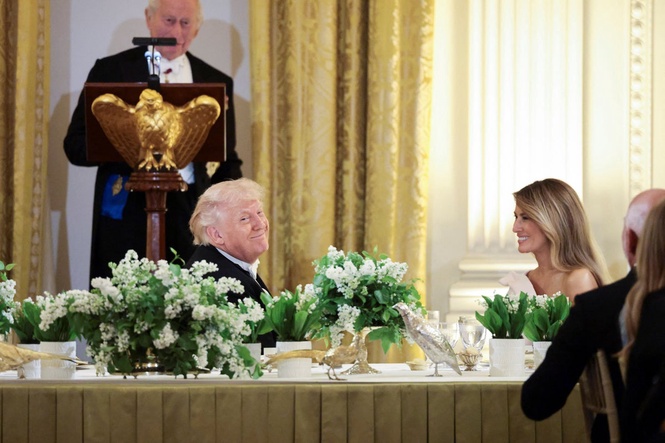 Treats from Melania Trump’s White House beehive featured in state dinner menu for King Charles and Queen Camilla