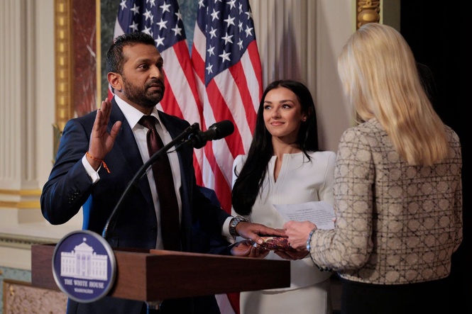 Kash Patel’s girlfriend lashes out at ‘sick’ report suggesting she was holding another person’s hand after shots rang out at correspondents’ dinner