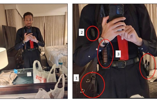 Trump assassination suspect took mirror selfies strapped with weapons before shooting