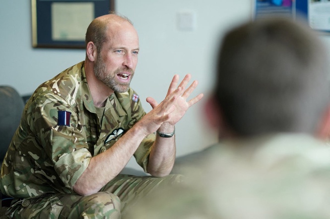 Prince William speaks of ‘fond memories’ on return to RAF airbase where he used to work