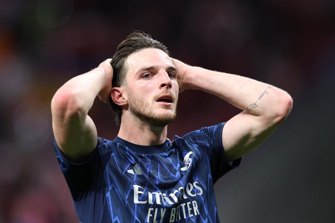 Declan Rice claims Atletico Madrid fans ‘provoked’ referee to overturn ‘clear penalty’ for Arsenal