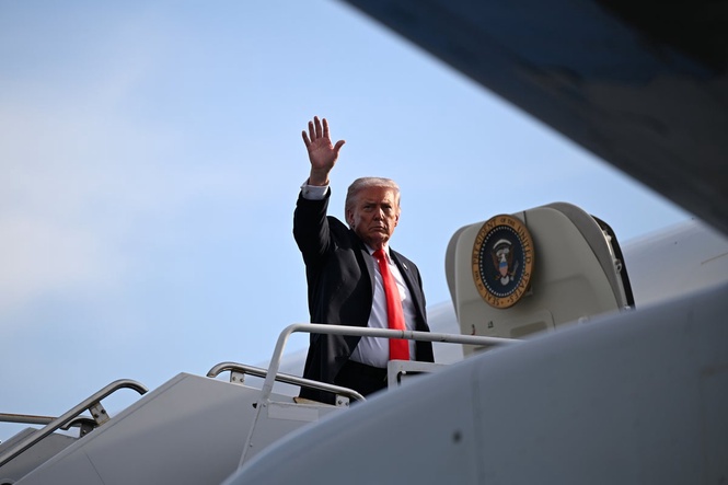 Trump company seeks trademark in connection with renaming of Palm Beach airport, creating opportunity to profit from merch