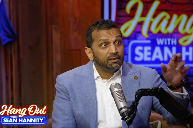Burn bags and alien files: Kash Patel distracts from job woes with wild Hannity appearance