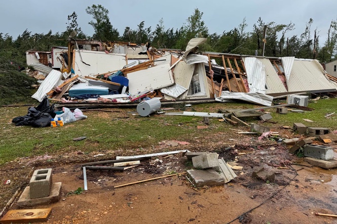 Photos of Mississippi communities reeling after tornadoes