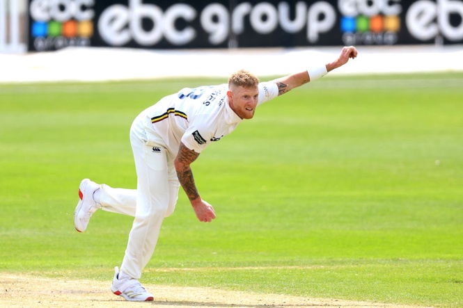 Ben Stokes takes wicket in England captain’s first appearance since Ashes