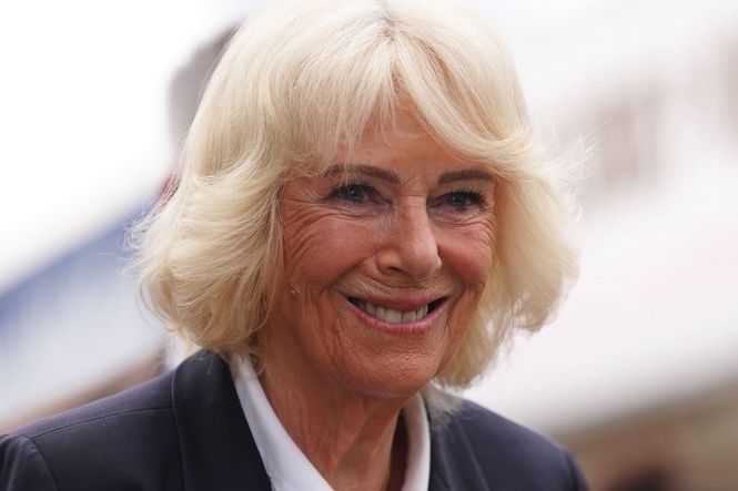 Camilla greets ex-husband Andrew Parker Bowles at equestrian event