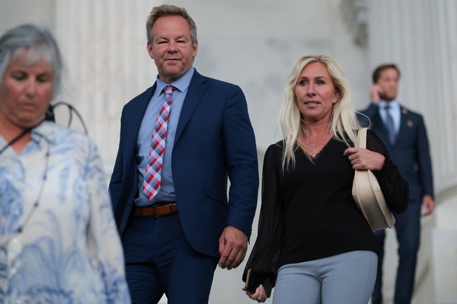 MTG’s fiancé resigns as White House correspondent