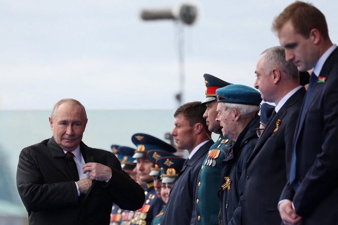 Putin vows Russia’s victory over Ukraine and criticises Nato at scaled-down Victory Day parade