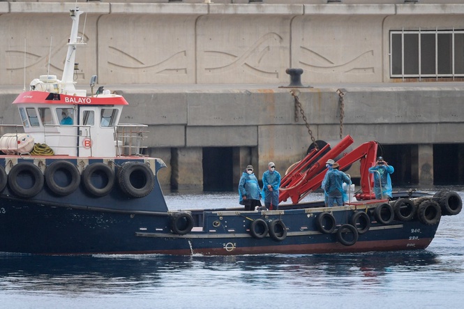 Hantavirus latest: First British passengers pictured leaving cruise ship being evacuated in Tenerife