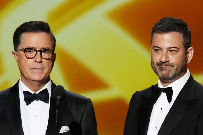 Jimmy Kimmel announces scheduling change ‘out of deference’ to final Colbert episode
