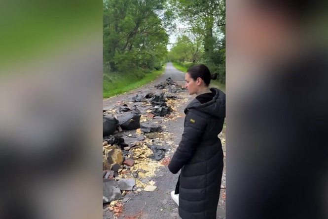 Kirsty Gallacher calls out ‘parasite’ fly-tippers who dumped waste on country road near her home