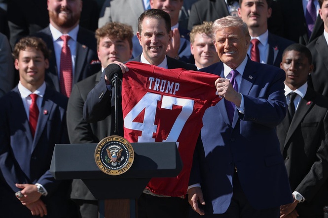 Trump insists star NFL draft pick is a huge fan despite skipping White House event