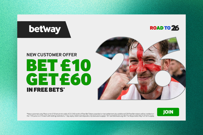 Betway sign-up offer: Get £60 in free bets with 2026 Betway welcome offer