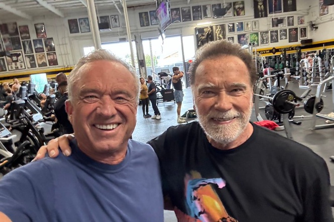 ‘Senior’s Day, Gold’s Gym’: RFK Jr shares workout snap with Arnold Schwarzenegger in Venice Beach