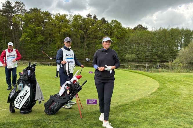 German golfer who nearly died after being hit by a drunk driver wins her first professional title